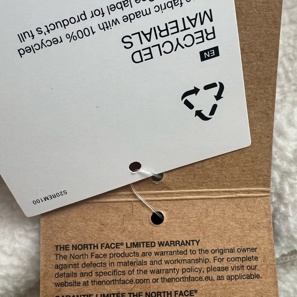 North Face Water Repellent Fleece A-line Parka Coat Jacket Womens XL 10 12 - Picture 14 of 17